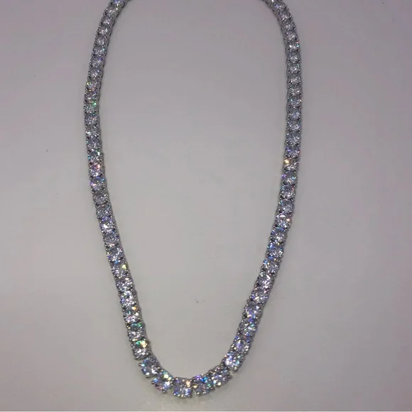 18k 75ct Tennis Necklace - Picture 6 of 13